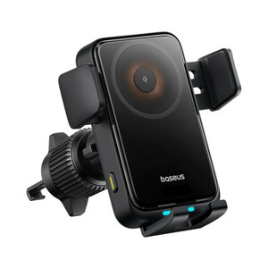 پایه نگهدارنده و شارژر بی سیم گوشی موبایل بیسوس مدل Wisdom Pro BS-CM051