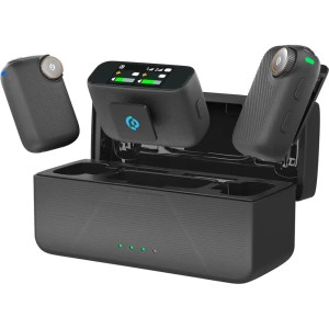میکروفون بی سیم پاورولوژی Powerology Pure Q1 AI Noise-Cancelling Microphone PWS20BK
