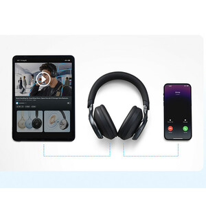 هدفون بی‌سیم انکر مدل Space One با نویز کنسلینگ فعال (ANC)، درگاه شارژ USB Type-C، مقاوم در برابر رطوبت و عرق