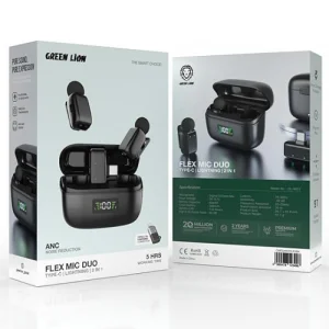 میکروفون یقه‌ای گرین لاین مدل Flex Mic Duo بی‌سیم