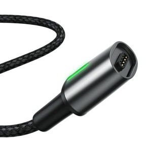 کابل آهنربایی طول 2 متر لایتنینگ بیسوس Baseus مدل Lightning Zinc Magnetic Cable 2m/1.5A CALXC-B01