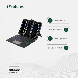 کیبورد کیس هوشمند یونیورسال Green Lion مدل GNUVKEY