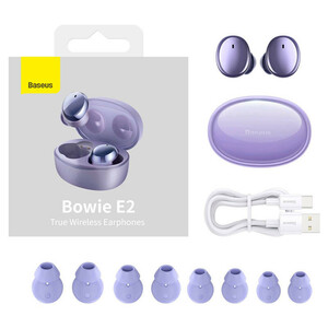 هدفون بلوتوثی باسئوس مدل Bowie E2 NGTW09000