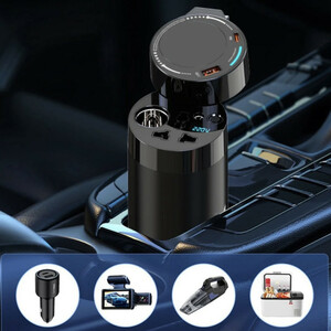 مبدل برق خودرو پاورولوجی مدل CAR POWER INVERTER 200W UNIVERSAL PWCPI200WBK