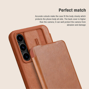 کیف کلاسوری نیلکین مدل Qin Pro Leather مناسب برای گوشی موبایل سامسونگ Galaxy S24 FE