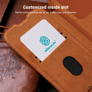 کیف کلاسوری نیلکین مدل Qin Pro Leather مناسب برای گوشی موبایل سامسونگ Galaxy S24 FE