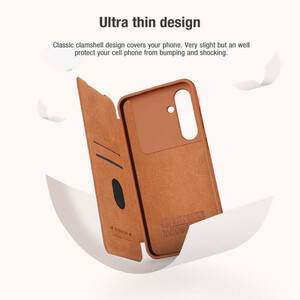 کیف کلاسوری نیلکین مدل Qin Pro Leather مناسب برای گوشی موبایل سامسونگ Galaxy S24 FE