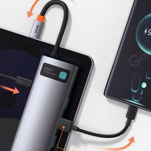 هاب 6 پورت USB-C باسئوس مدل CW0G
