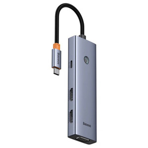 هاب 7 پورت USB-C بیسوس مدل BS-OH117  Triple Display