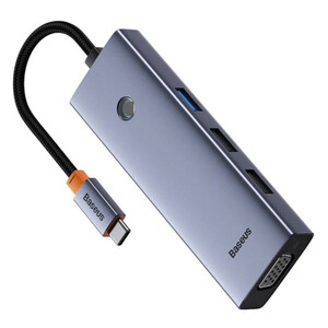 هاب 7 پورت USB-C بیسوس مدل BS-OH117  Triple Display