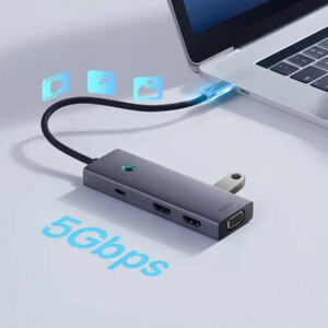 هاب 7 پورت USB-C بیسوس مدل BS-OH117  Triple Display
