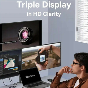 هاب 7 پورت USB-C بیسوس مدل BS-OH117  Triple Display