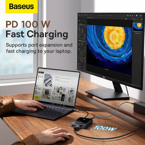 هاب 8 پورت USB-C باسئوس مدل BS-OH082 Focus Series