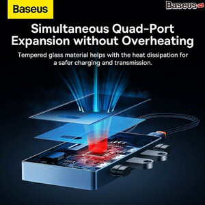 هاب 8 پورت USB-C باسئوس مدل BS-OH082 Focus Series