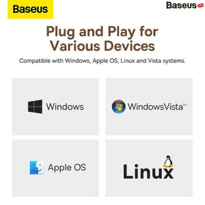 هاب 8 پورت USB-C باسئوس مدل BS-OH082 Focus Series
