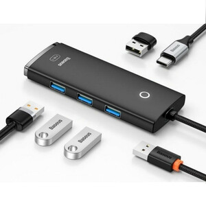 هاب 4 پورت USB -C باسئوس مدل Lite Series - WKQX03040 1m