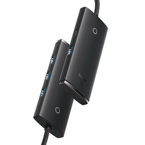 هاب 4 پورت USB -C باسئوس مدل Lite Series - WKQX03040 1m