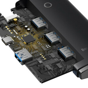 هاب 4 پورت USB -C باسئوس مدل Lite Series - WKQX03040 1m