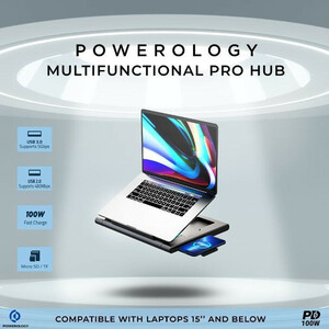 پایه نگهدارنده لپ تاپ پاورولوجی مدل PWPROHUB