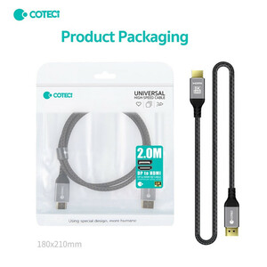 کابل Display Port به HDMI کوتتسی مدل 87406 طول 2 متر