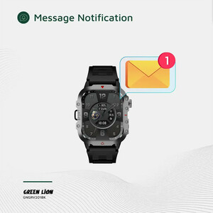ساعت هوشمند 2.01 اینچی گرین لاین مدل GRAVIX GL-SWA43 با بند سیلیکونی