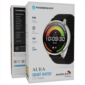 ساعت هوشمند 1.73 اینچی پاورولوجی مدل Aura PSWASW1801 با بند سیلیکونی