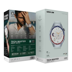 ساعت هوشمند 1/43 اینچی گرین لاین مدل Teck master با بند سیلیکونی