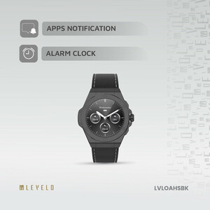ساعت هوشمند 44 میلی متری لولو مدل Oak Automatique Hybrid بند چرم