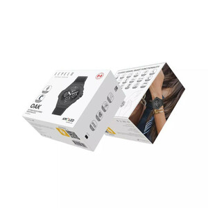 ساعت هوشمند 44 میلی متری لولو مدل Oak Automatique Hybrid بند چرم