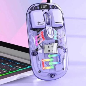 ماوس بی‌سیم دو حالته کوتسی مدل OF-026 با طراحی شفاف
