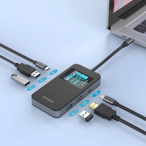 هاب تایپ سی 6 پورت پرودو Porodo Multi-Port USB-C Hub PDTC630GY