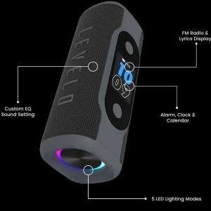 اسپیکر بلوتوثی لولو Levelo Bassbeat Portable Speaker LVLBASSBSPKRBK
