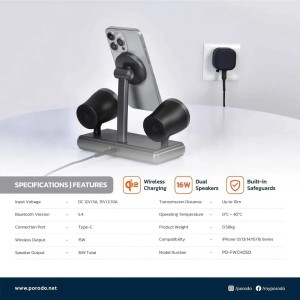شارژر وایرلس مگ سیف پرودو مدل FWCH050 با توان ۱۵ وات