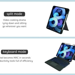 کاور کیبورددار مگنتی آیپد 10.9 و 11 اینچ کوتتسی Coteetci Magnetice Sphit Keyboard Lither Case Ipad 10.9/11 64008