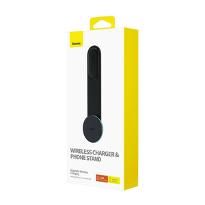 پایه نگهدارنده و شارژر بی سیم گوشی موبایل بیسوس مدل C02 Pro