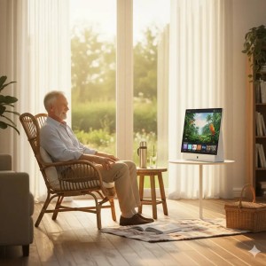 تلویزیون هوشمند قابل حمل پاورولوژی مدل PG27FWH سایز ۲۷ اینچ Full HD LCD