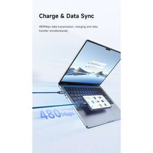 کابل تبدیل USB به USB-C مک دودو مدل CA-518 طول 1.2 متر