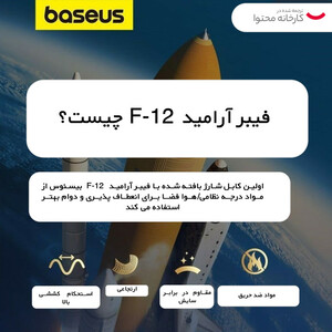 کابل تبدیل USB-C به لایتنینگ بیسوس مدل Aramid Fiber Braiding 20W طول 1 متر