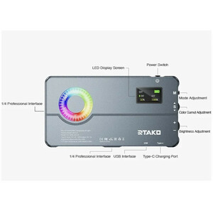 نور ثابت ال ای دی رتاکو مدل Pocket RGB RDJ-03