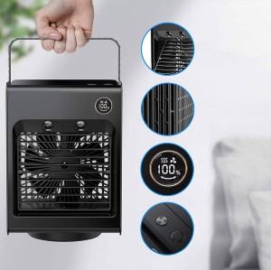 کولر رو میزی مه پاش پرودو PDLSMFAN Porodo Air &amp; Mist Portable Cooling Fan With Night Light