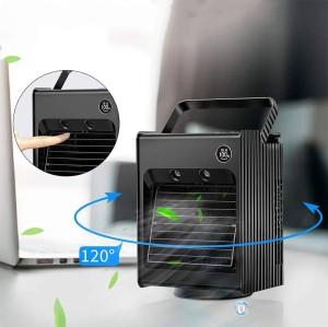 کولر رو میزی مه پاش پرودو PDLSMFAN Porodo Air &amp; Mist Portable Cooling Fan With Night Light