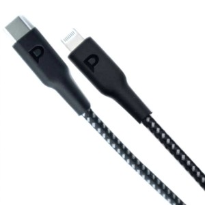 کابل شارژ پاورولوژی مدل PCAB006BK طول ۳۰ سانتی متر تایپ سی به لایتنینگ