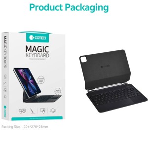 کیبورد کیس مگنتی اپل مدل Coteci Magic Keyboard مناسب آیپد ۱۰.۹/۱۱