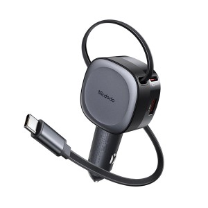 شارژر فندکی 75 وات با کابل جمع شونده مک دودو Mcdodo FreeGo Car Charger CC-1560