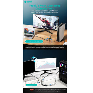 سوئیچ 1 به 2 HDMI کوتتسی مدل OF-035