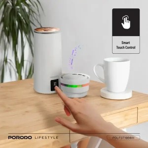 ماگ اسپیکری 350 میلی لیتر پرودو مدل Porodo Lifestyle Fluxmix Stirring Cup with Speaker PDLFST198