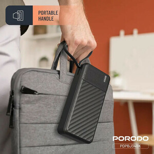 پاوربانک 10.5 وات پرودو مدل Piano PDPBJ34BK ظرفیت 20000 میلی‌آمپرساعت