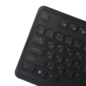 کیبورد تسکو مدل TK 8046،سوییچ ممبران، Full-size، نورپردازی RGB