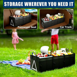 کیف نظم دهنده صندوق عقب خودرو گرین لاین مدل CAR TRUNK GNCRTORG80BK