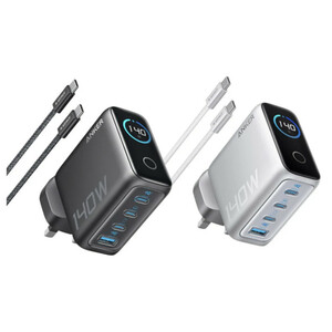 شارژر دیواری 140 وات چهار پورت انکر مدل B2697KZ1 به همراه کابل USB-C به طول 1.5 متر